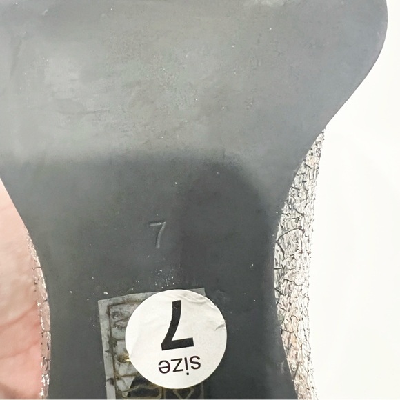 NEW Jeffrey Campbell Dagget Silver Metallic Western Boots Free People Size 7 - Picture 9 of 10